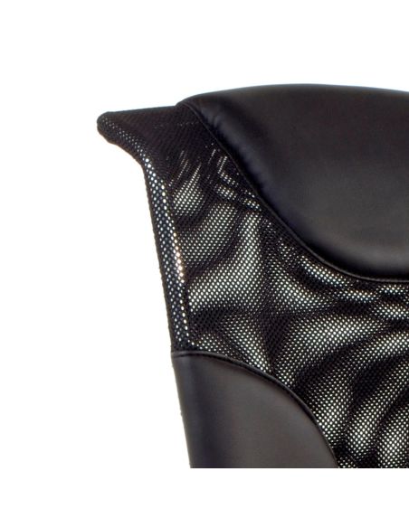 Poltrona direzionale nera design per ufficio regolabile Ederna