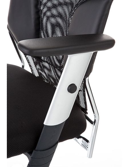 Poltrona direzionale nera design per ufficio regolabile Ederna