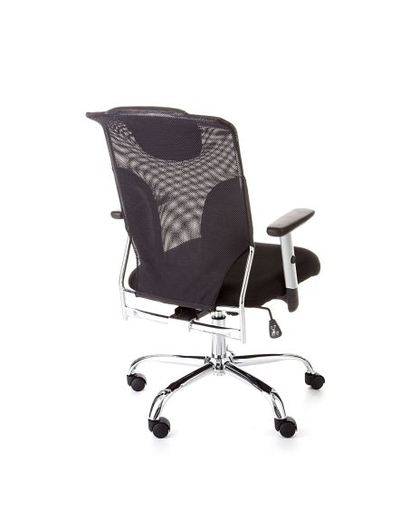 Poltrona direzionale nera design per ufficio regolabile Ederna