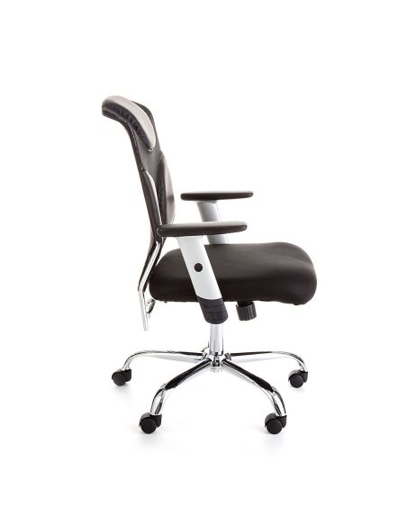 Poltrona direzionale nera design per ufficio regolabile Ederna