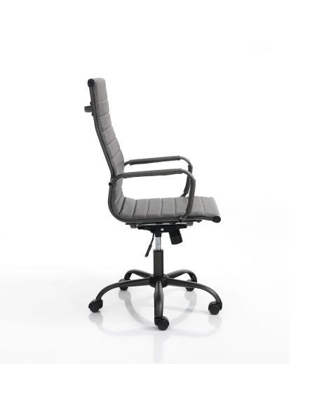 Poltrona direzionale regolabile in ecopelle Mastery Grey Poltrona direzionale regolabile in ecopelle Mastery Grey