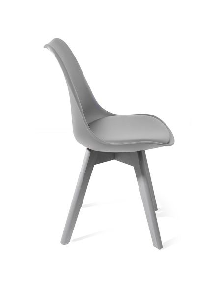 Set 4 sedie cucina moderne Kirby Evo Grey