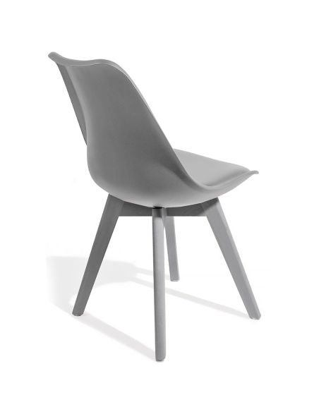 Set 4 sedie cucina moderne Kirby Evo Grey