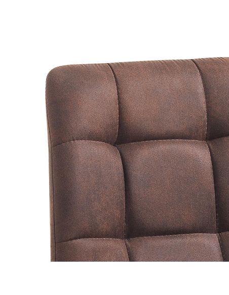 Set 4 sedie imbottite per sala da pranzo Miracle Old Brown