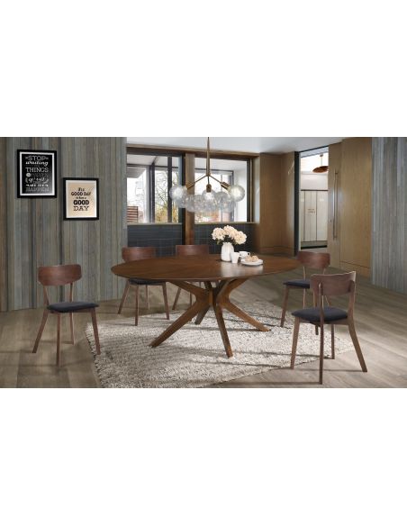 Coppia sedie in legno moderne Talking Dark Wood