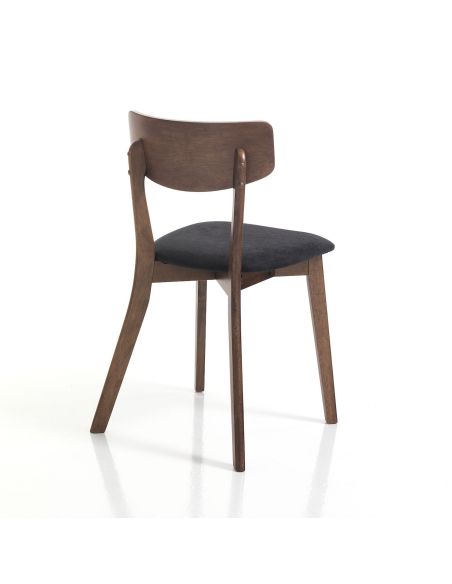 Coppia sedie in legno moderne Talking Dark Wood