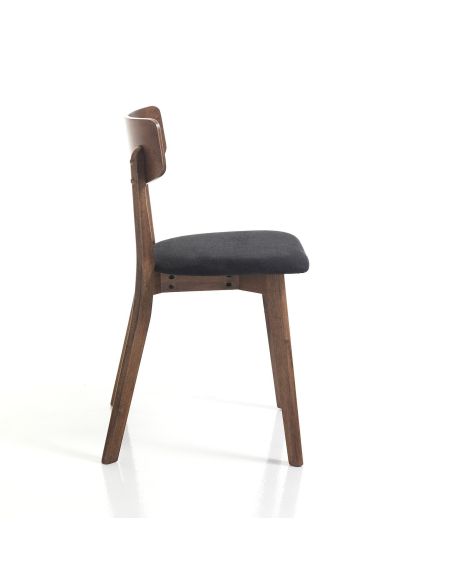 Coppia sedie in legno moderne Talking Dark Wood