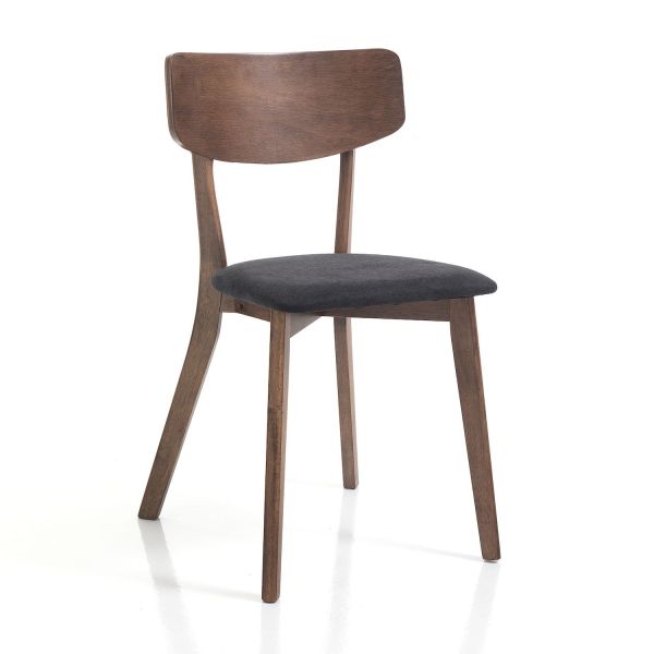 Coppia sedie in legno moderne Talking Dark Wood