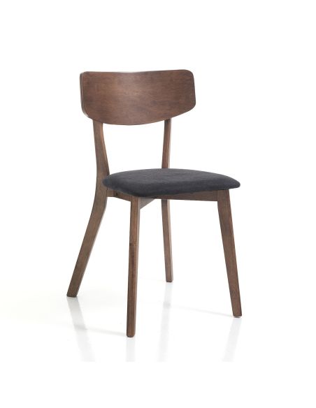 Coppia sedie in legno moderne Talking Dark Wood