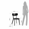 Coppia sedie in legno moderne Talking Black