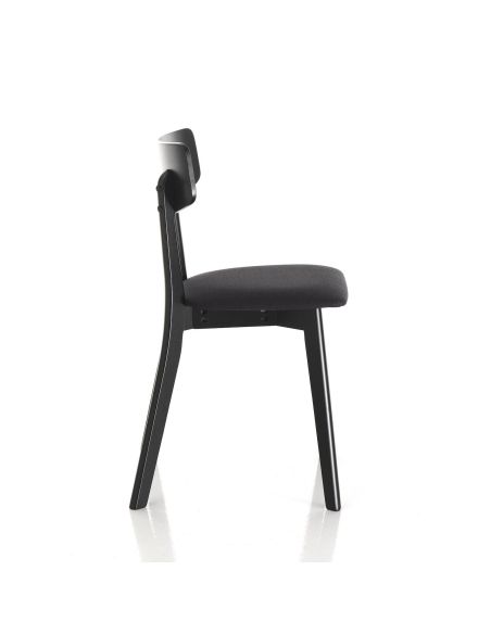 Coppia sedie in legno moderne Talking Black