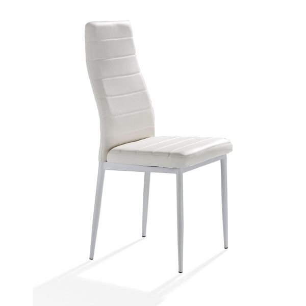 Set 4 sedie design da cucina o soggiorno Circuit White