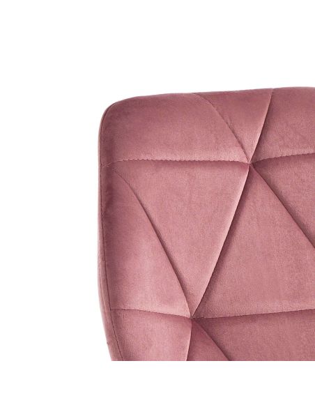 Set 4 sedie imbottite moderne Eleanor New Pink