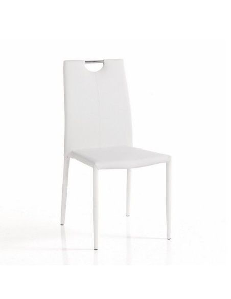 Set 4 sedie impilabili salvaspazio Comeon White Set 4 sedie impilabili salvaspazio Comeon White