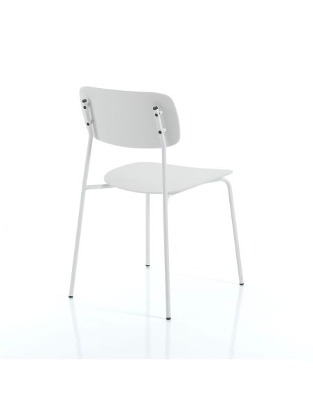 Set 4 sedie impilabili design Clarybel White Set 4 sedie impilabili design Clarybel White