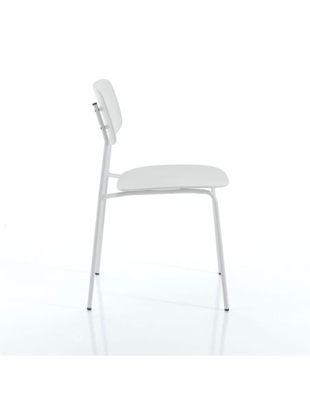 Set 4 sedie impilabili design Clarybel White Set 4 sedie impilabili design Clarybel White