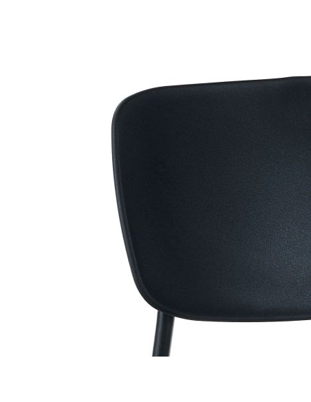 Set 4 sedie impilabili da interno Clarybel Black