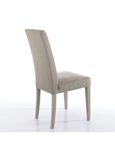 Coppia sedie da cucina imbottite Vona Rope