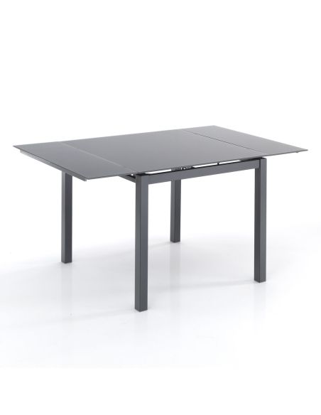 Tavolo quadrato allungabile design moderno Lari Grey