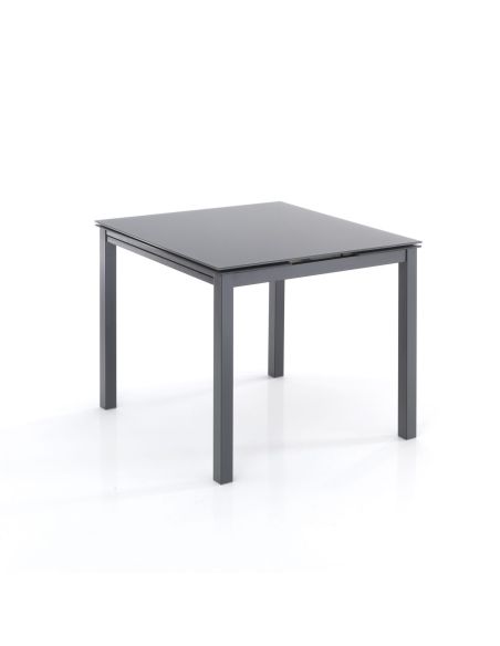 Tavolo quadrato allungabile design moderno Lari Grey