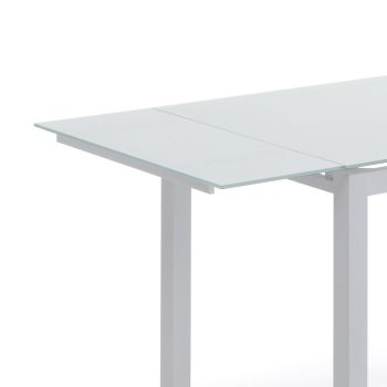 Tavolo rettangolare allungabile 110x70 cm Learn White 2
