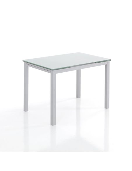 Tavolo rettangolare allungabile 110x70 cm Learn White
