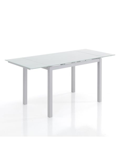 Tavolo rettangolare allungabile 110x70 cm Learn White