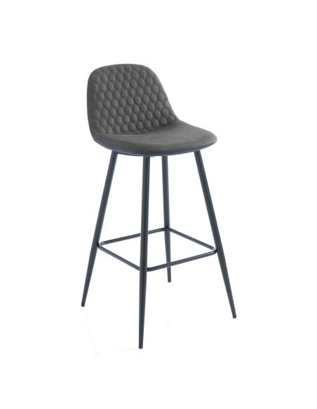 Coppia sgabelli alti da bar Lazing Grey