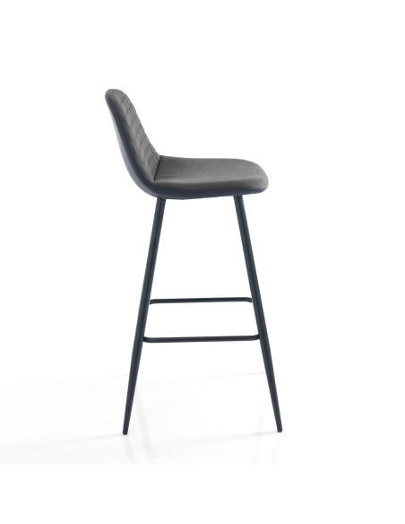 Coppia sgabelli alti da bar Lazing Grey