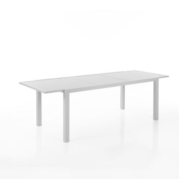 Tavolo da giardino allungabile bianco Brady 90 2