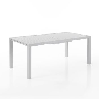 Tavolo da giardino allungabile bianco Brady 90