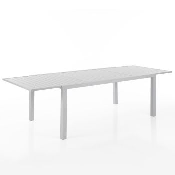Tavolo da giardino allungabile bianco Brady 100 2