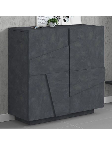 Scarpiera moderna a due ante e 4 ripiani Taylor Slate Scarpiera moderna a due ante e 4 ripiani Taylor Slate