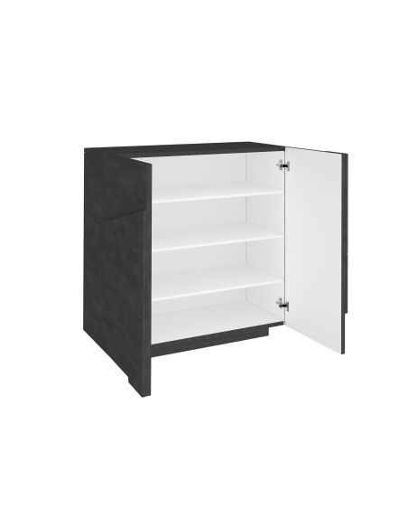 Scarpiera moderna a due ante e 4 ripiani Taylor Slate Scarpiera moderna a due ante e 4 ripiani Taylor Slate