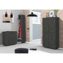 Scarpiera moderna a due ante e 4 ripiani Taylor Slate