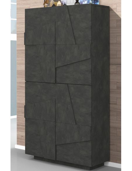 Scarpiera salvaspazio a quattro ante e 8 ripiani Taylor Slate Scarpiera salvaspazio a quattro ante e 8 ripiani Taylor Slate