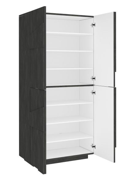Scarpiera salvaspazio a quattro ante e 8 ripiani Taylor Slate Scarpiera salvaspazio a quattro ante e 8 ripiani Taylor Slate