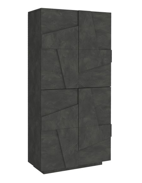 Scarpiera salvaspazio a quattro ante e 8 ripiani Taylor Slate Scarpiera salvaspazio a quattro ante e 8 ripiani Taylor Slate