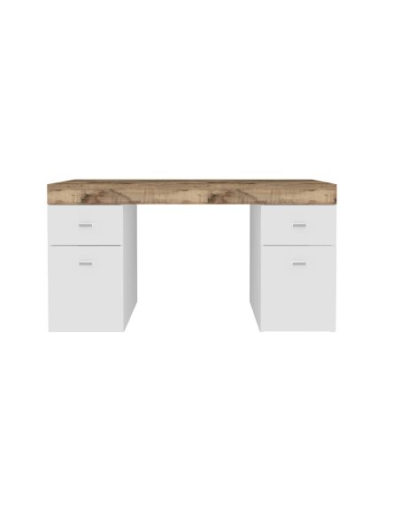 Scrivania salvaspazio con cassetti e ante Danny 130 Maple