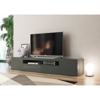 Mobile porta TV in legno L200 cm Bandol Anthrax 2