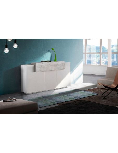 Madia moderna per cucina o soggiorno Krisen 160 Cement