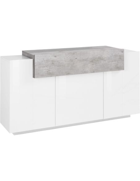 Madia moderna per cucina o soggiorno Krisen 160 Cement