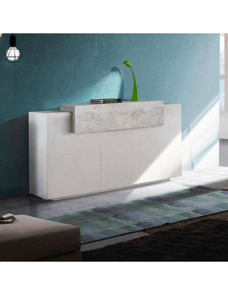 Madia moderna per cucina o soggiorno Krisen 160 Cement