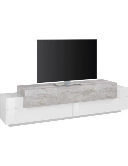 Mobile TV 200 cm laccato bianco Krisen Cement Mobile TV 200 cm laccato bianco Krisen Cement
