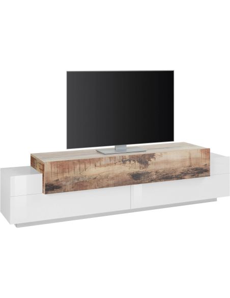 Mobile porta TV 200 cm laccato lucido Krisen Maple Mobile porta TV 200 cm laccato lucido Krisen Maple