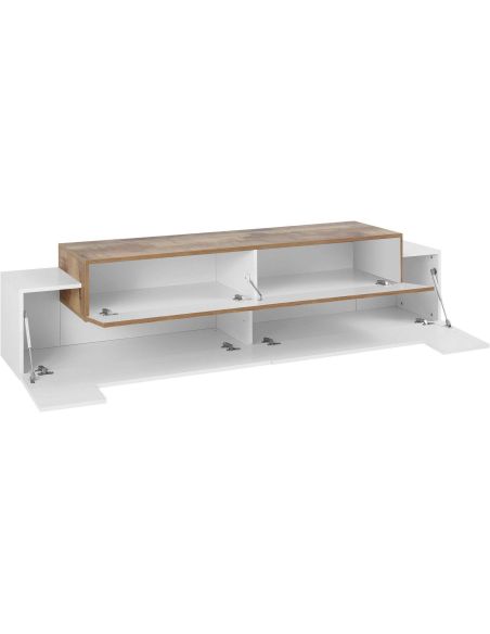 Mobile porta TV 200 cm laccato lucido Krisen Maple Mobile porta TV 200 cm laccato lucido Krisen Maple