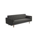 Divano 3 posti design in tessuto Algard Wood Steel