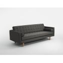 Divano 3 posti design in tessuto Algard Wood Steel