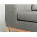 Poltrona da camera moderna Rusdal Wood Grey
