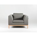 Poltrona da camera moderna Rusdal Wood Grey